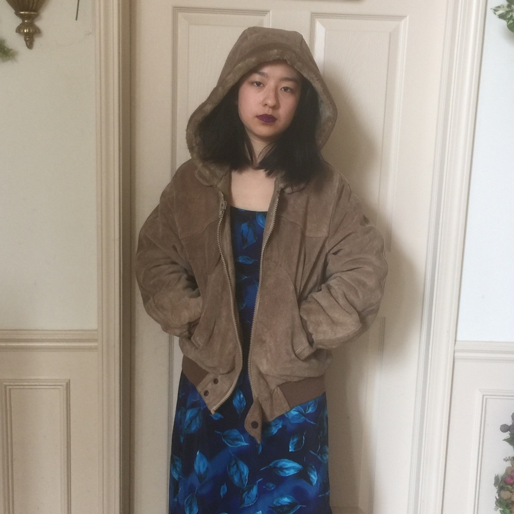 Genuine Leather Coat with Fur Inside